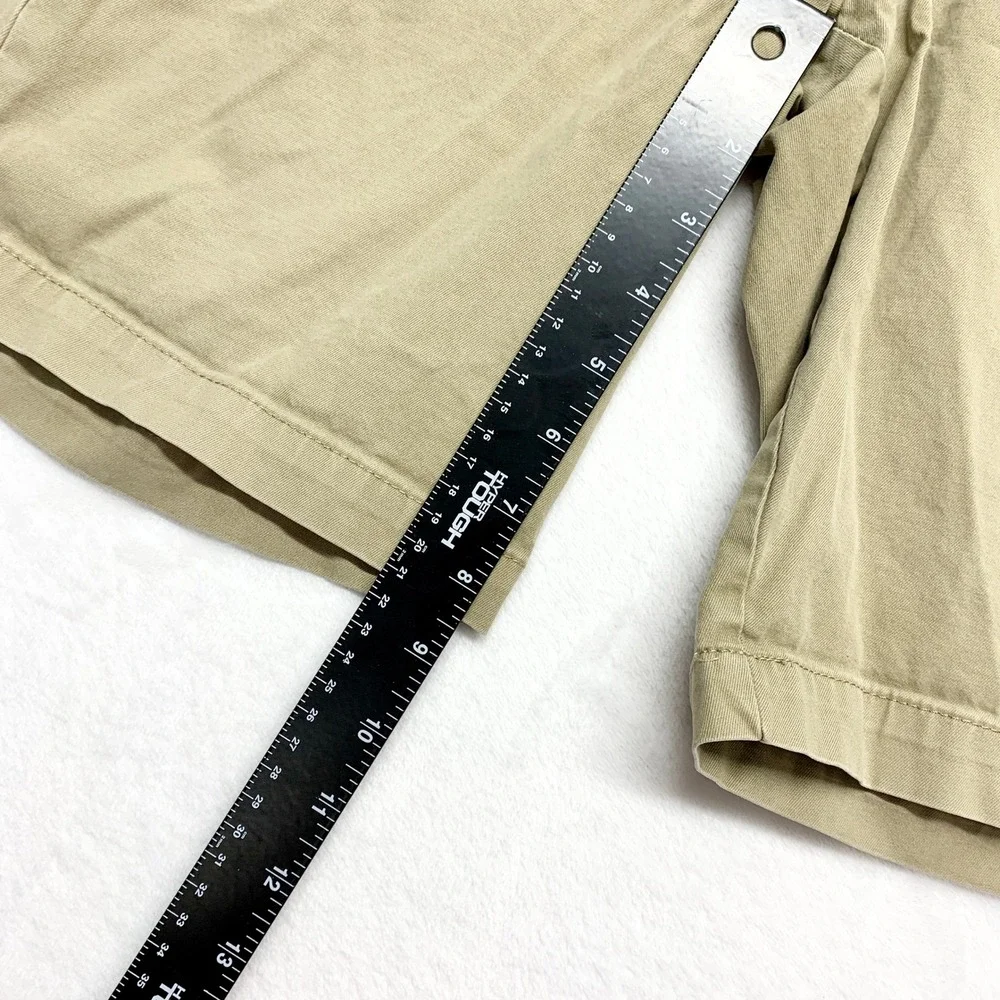 Banana‎ Republic Aiden Short Mens Size 33 Khaki Chino Slim Fit Cotton Spandex